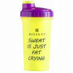 OLIMP Shaker Queen Fit Sweat Is Just Fat Crying Yellow 700ml