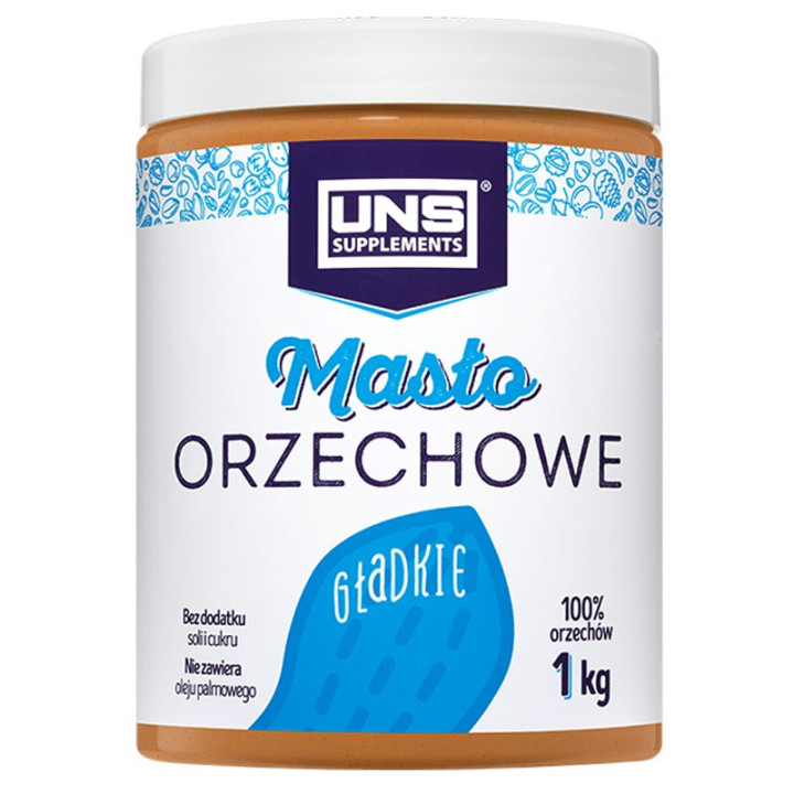 UNS Masło Orzechowe Gładkie 1000g