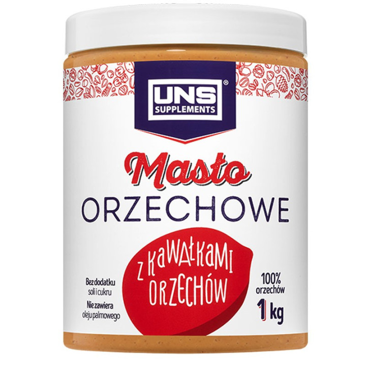 UNS Masło Orzechowe Z Kawałkami Orzechów 1000g PEANUT BUTTER