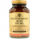 SOLGAR Pantothenic Acid 550mg 100vegcaps