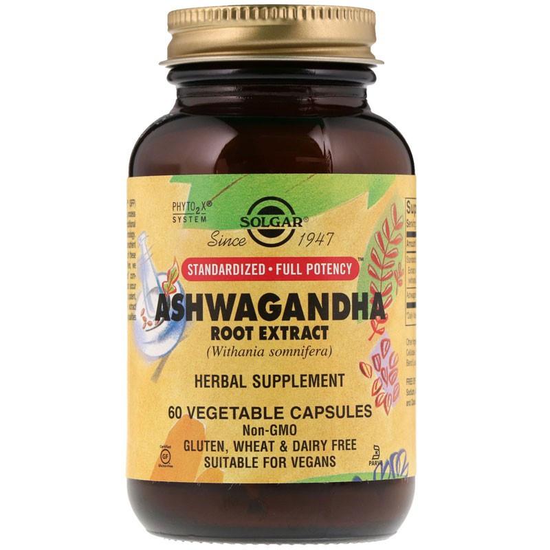 SOLGAR Ashwagandha Root Extract 60vegcaps