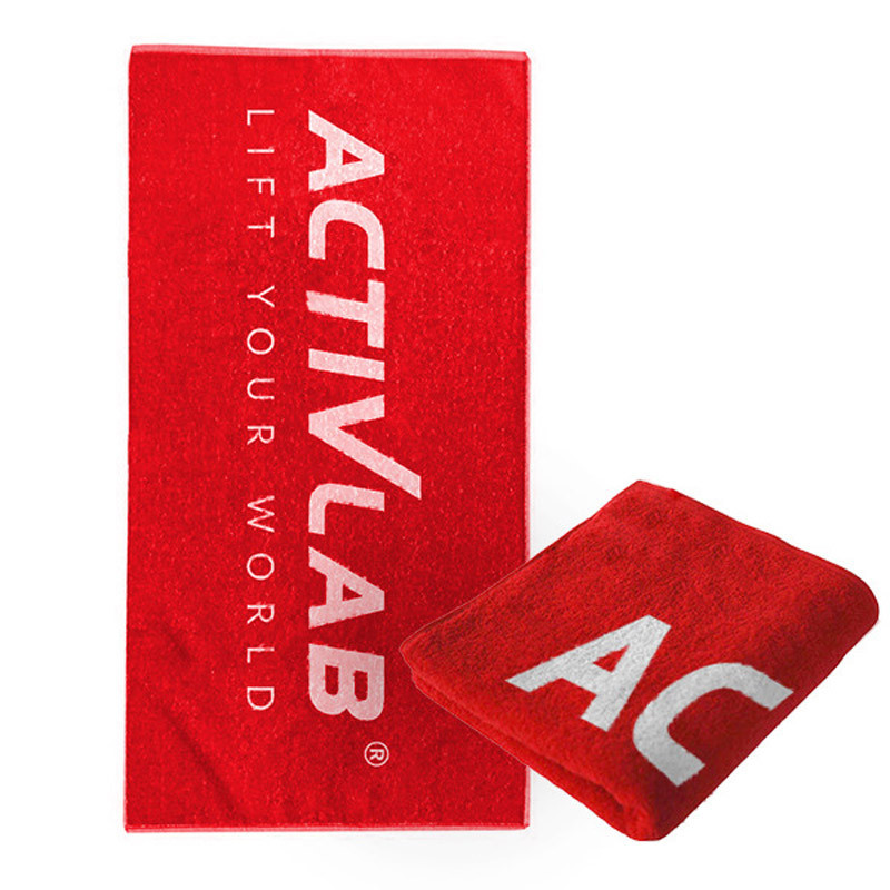 ACTIVLAB Towel Logo Ręcznik Treningowy Red 50x100cm