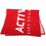 ACTIVLAB Towel Logo Ręcznik Treningowy Red 50x100cm