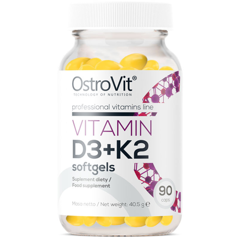 OSTROVIT Vitamin D3+K2 Softgels 90caps