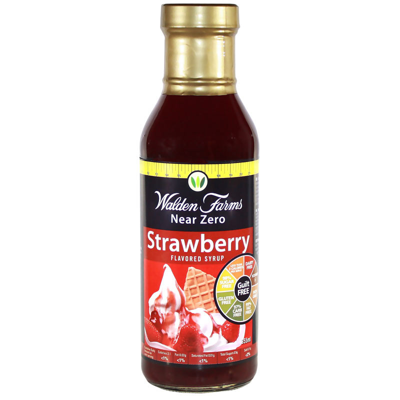 WALDEN FARMS Strawberry Syrup 355ml Syrop Truskawkowy
