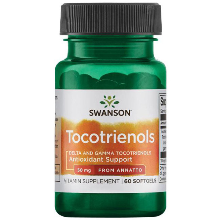 SWANSON Tocotrienols Delta And Gamma Tocotrienols From Annatto 50mg 60caps
