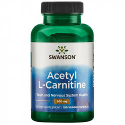 SWANSON Acetyl L-Carnitine 500mg 100vcaps