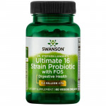 SWANSON Ultimate 16 Strain Probiotic With Fos 60vegcaps