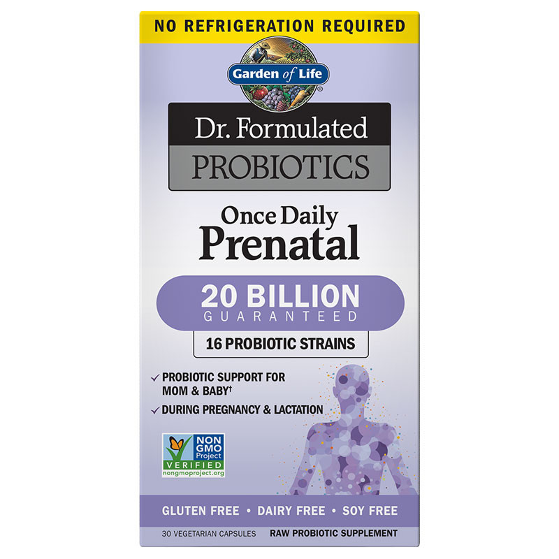 GARDEN OF LIFE Dr. Formulated Probiotics Once Daily Prenatal 20 Billion 30vegcaps