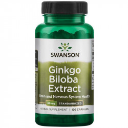 SWANSON Ginkgo Biloba 24% 60mg 120caps