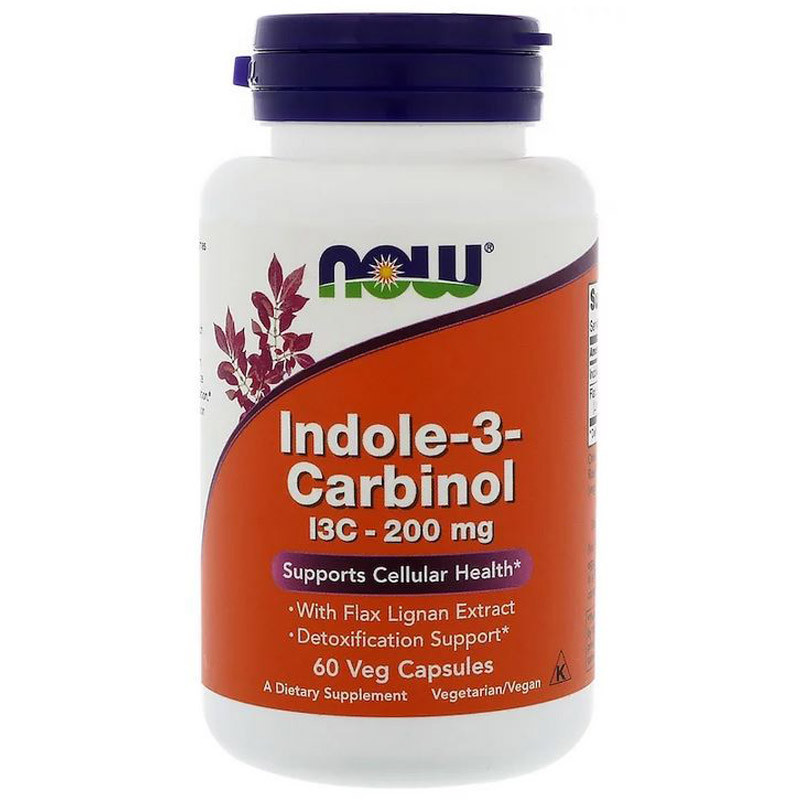 NOW Indole-3-Carbinol I3C-200mg 60vegcaps