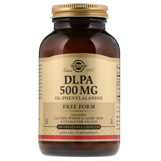 SOLGAR DLPA 500mg Dl-Phenylalanine 100vegcaps