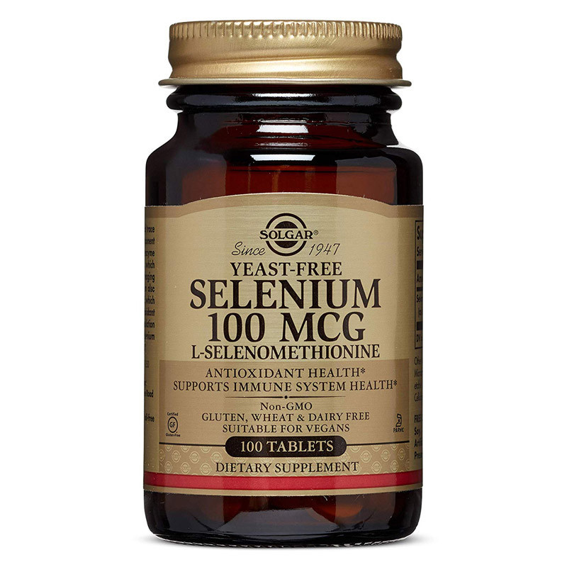 SOLGAR Yeast-Free Selenium 100mcg L-Selenomethionine 100tabs