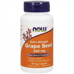 NOW Extra Strength Grape Seed 250mg 90vegcaps