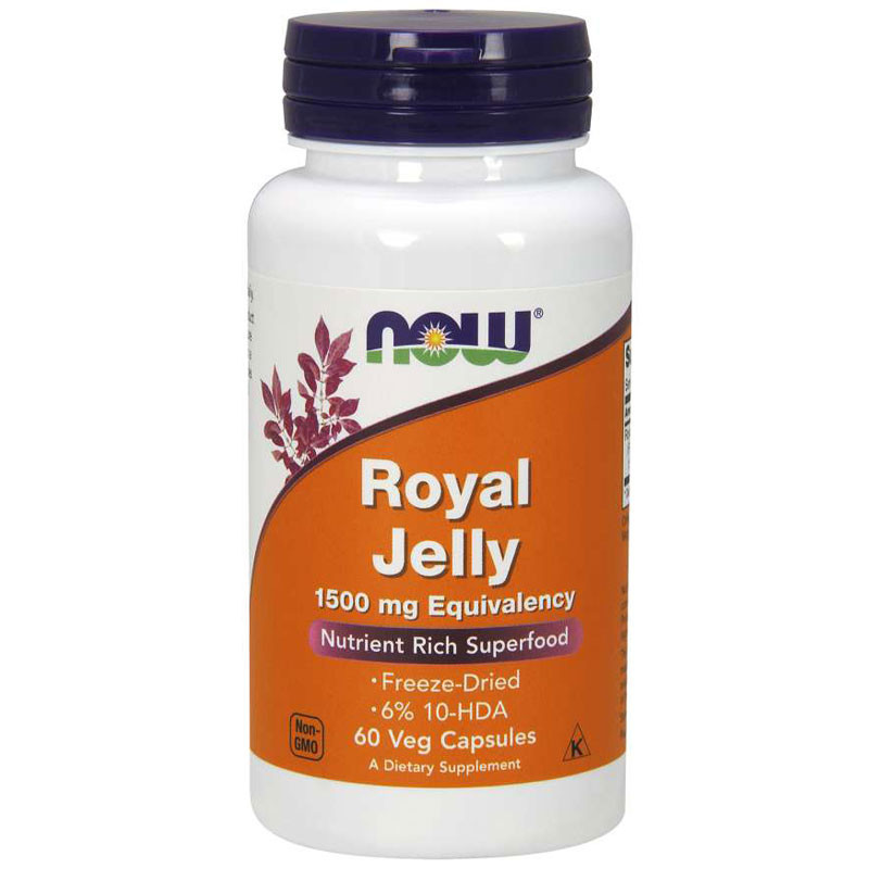 NOW Royal Jelly 1500mg Equivalency 60vegcaps