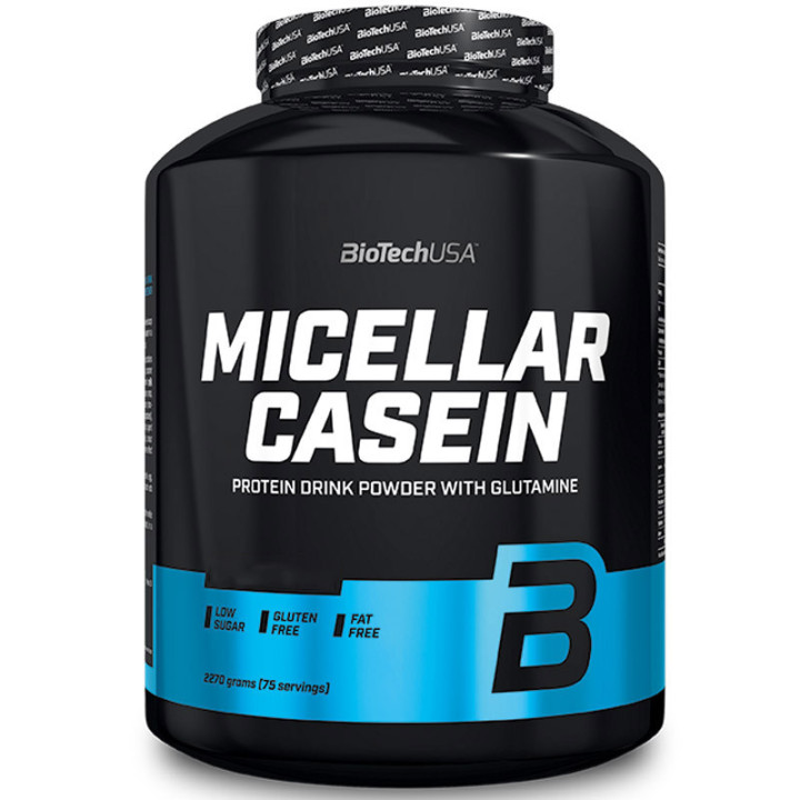Micellar Casein 2270g, Biotech USA – micelarna kazeina o długim czasie wchłaniania na przyrost masy mięśniowej!