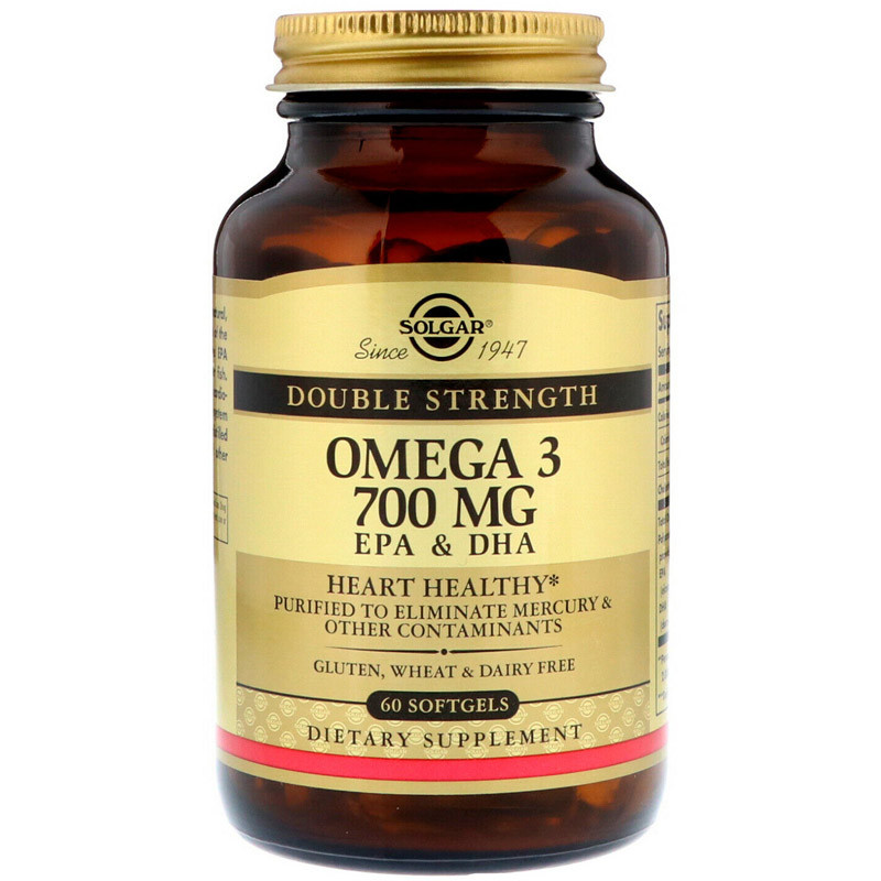 SOLGAR Double Strength Omega 3 700mg EPA&DHA 60caps