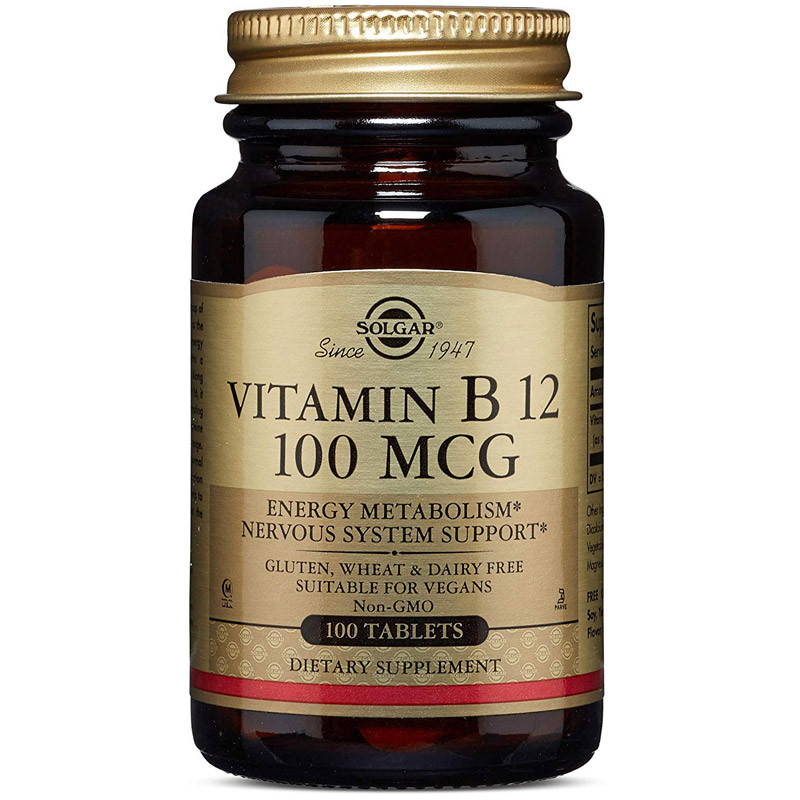SOLGAR Vitamin B 12 100mcg 100tabs