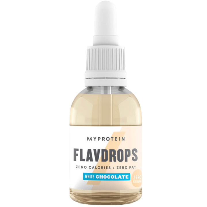 FlavDrops 50ml, Myprotein – pyszne i wygodne w użyciu krople smakowe nadające świetny smak i aromat!