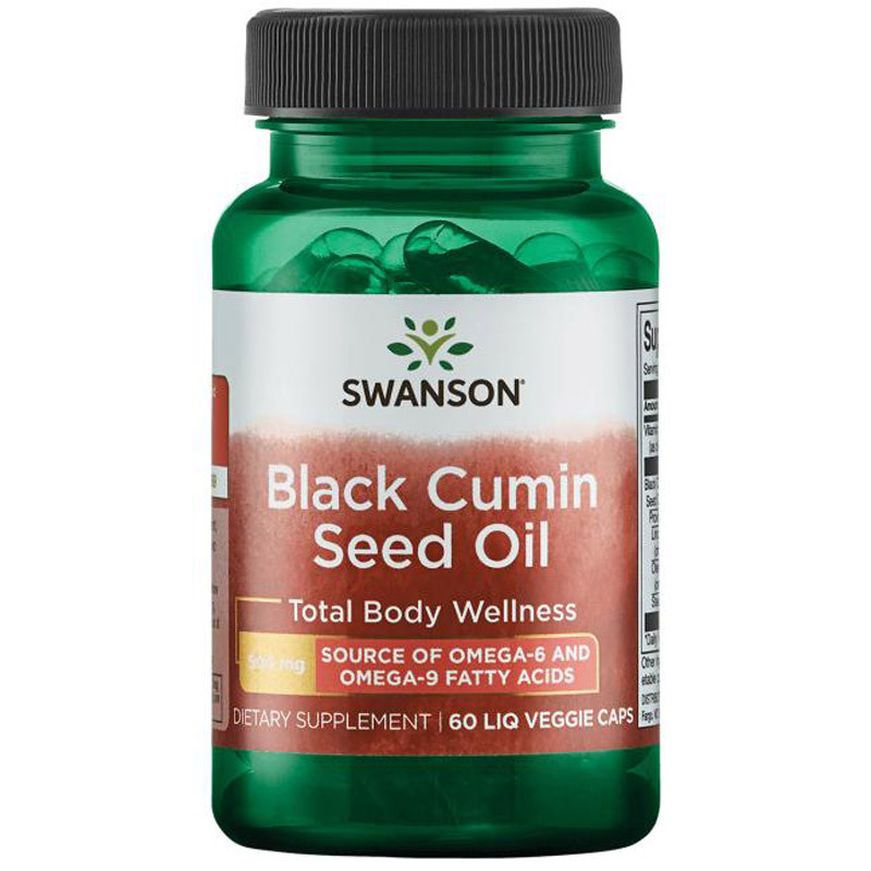 SWANSON Black Cumin Seed Oil 500mg 60vegcaps