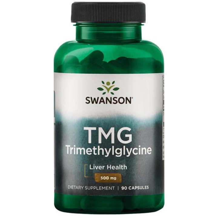 Tmg Trimethylglycine 500mg 90 kapsułek, Swanson – wsparcie dla prawidłowej pracy wątroby i serca!