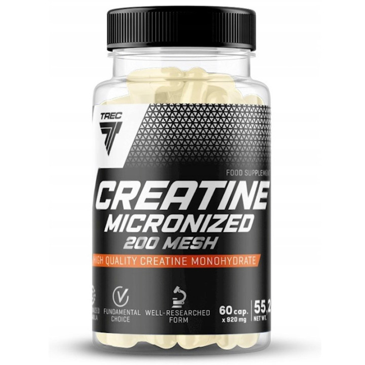 TREC Creatine Micronized 200 Mesh 60caps