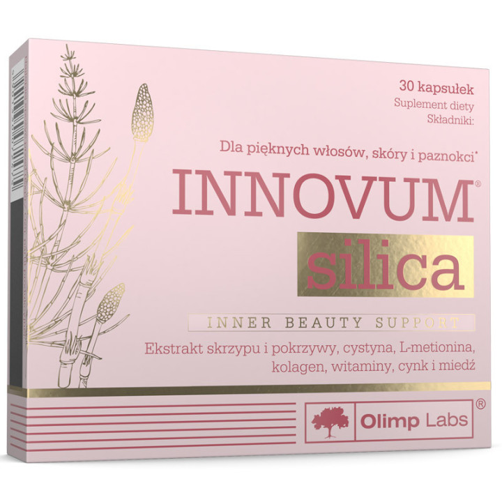 Innovum Silica 30 kapsułek, Olimp – skuteczny suplement na prawidłowy stan skóry włosów i paznokci!