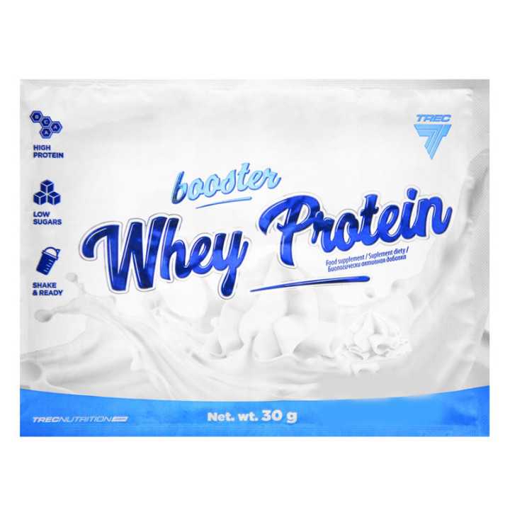 Booster Whey Protein 30g, Trec – koncentrat białka serwatkowego o wyjątkowych smakach!