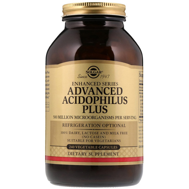 Advanced Acidophilus Plus 240 kapsułek, Solgar – źródło bakterii probiotycznych wspierających procesy trawienia!