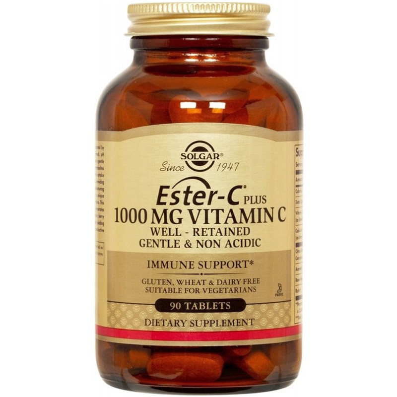 SOLGAR Ester-C Plus 1000mg Vitamin C 90tabs