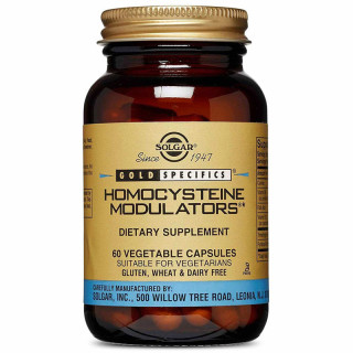 Homocysteine Modulators 60 kapsułek, Solgar – produkt wspierający utrzymanie prawidłowego poziomu homocysteiny!