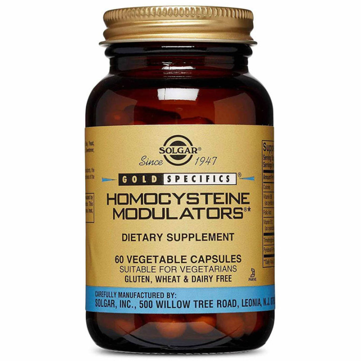 Homocysteine Modulators 60 kapsułek, Solgar – produkt wspierający utrzymanie prawidłowego poziomu homocysteiny!