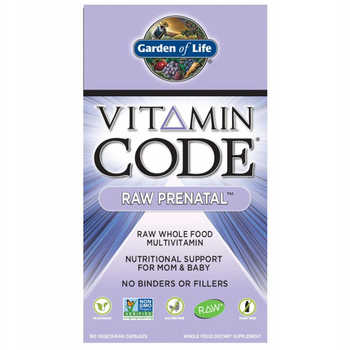 Vitamin Code Raw Prenatal 180 kapsułek, Garden Of Life – kompleksowa formuła dla kobiet w ciąży oraz planujących zajść w ciążę!