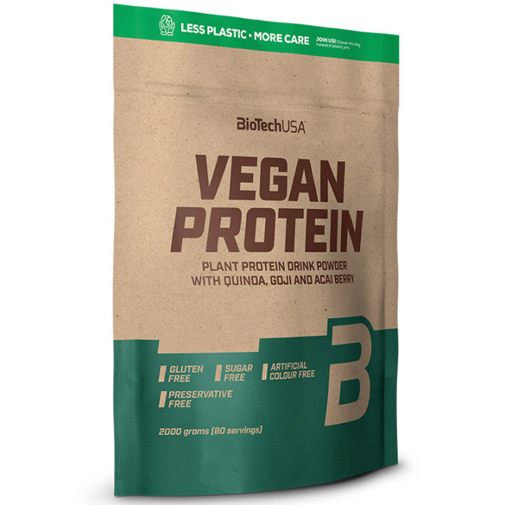 Vegan Protein 2000 gram, Biotech USA – odżywka białkowa dedykowana dla vegan oraz wegetarian!