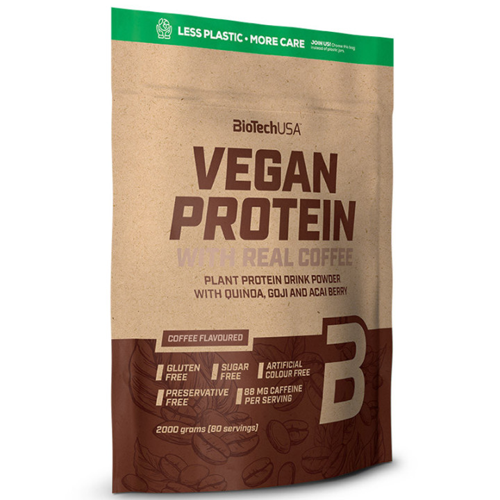 Vegan Protein 2000 gram, Biotech USA – odżywka białkowa dedykowana dla vegan oraz wegetarian!