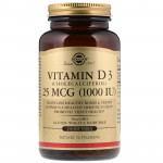 SOLGAR Natural Vitamin D3 (Cholecalciferol) 1000 IU 250caps