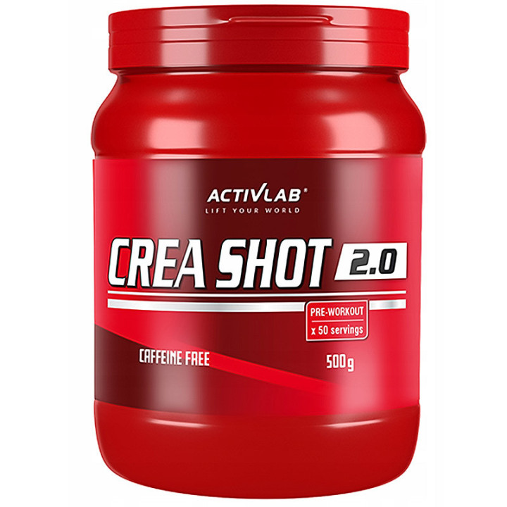 Crea Shot 2.0 500g, Activlab – produkt skutecznie zwiększający wydolność oraz umożliwia dłuższy trening!