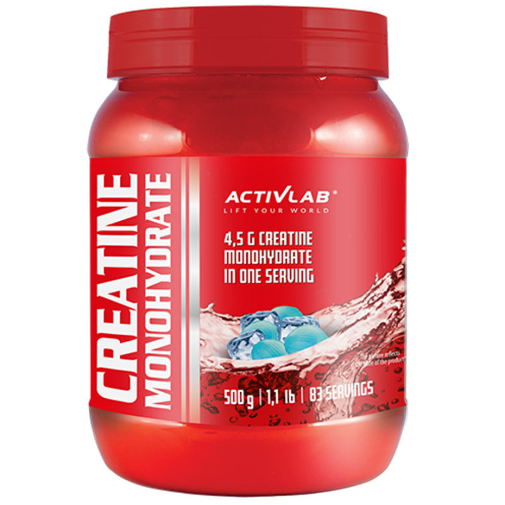 Creatine Monohydrate 500g, Activlab – monohydrat kreatyny zwiększający wydolność fizyczną oraz wytrzymałość!
