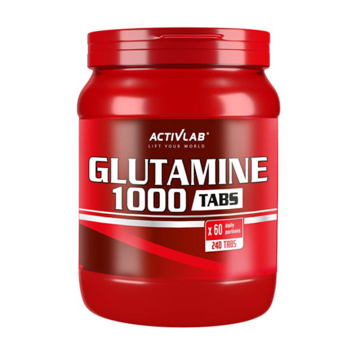 ACTIVLAB Glutamine 1000 240 tabs, Glutamina w tabletkach, mocny antykatabolik
