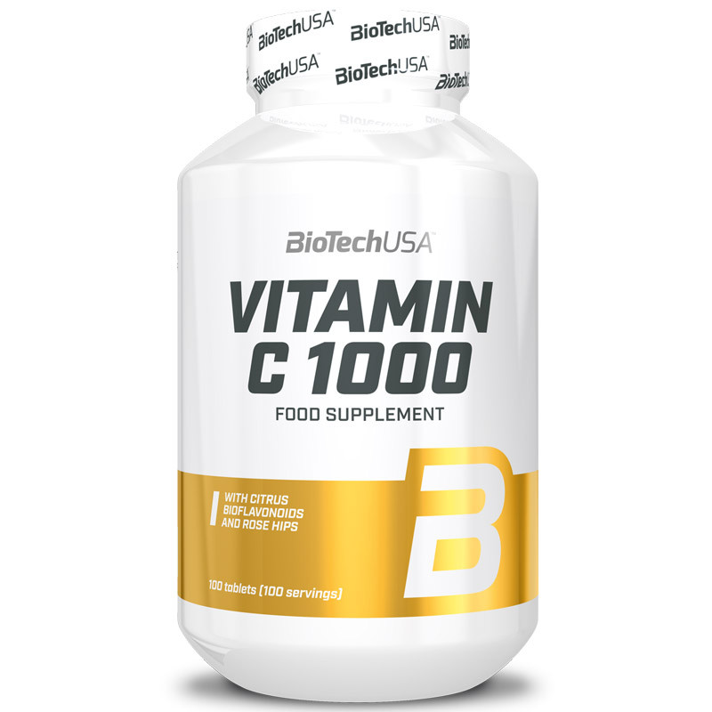 Biotech USA Vitamin C1000 With Citrus Bioflavonoids And Rose Hips 100tabs