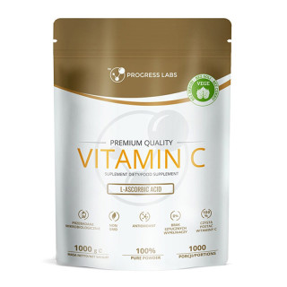 Vitamin C L-Ascorbic Acid 1000mg 1000g, Progress Labs – czysta witamina C dla wzmocnienia odporności!