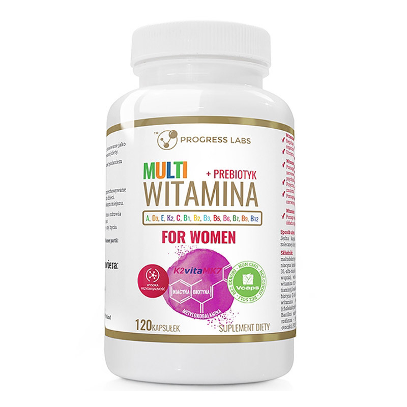 PROGRESS LABS Multi Witamina+Prebiotyk For Women 120caps