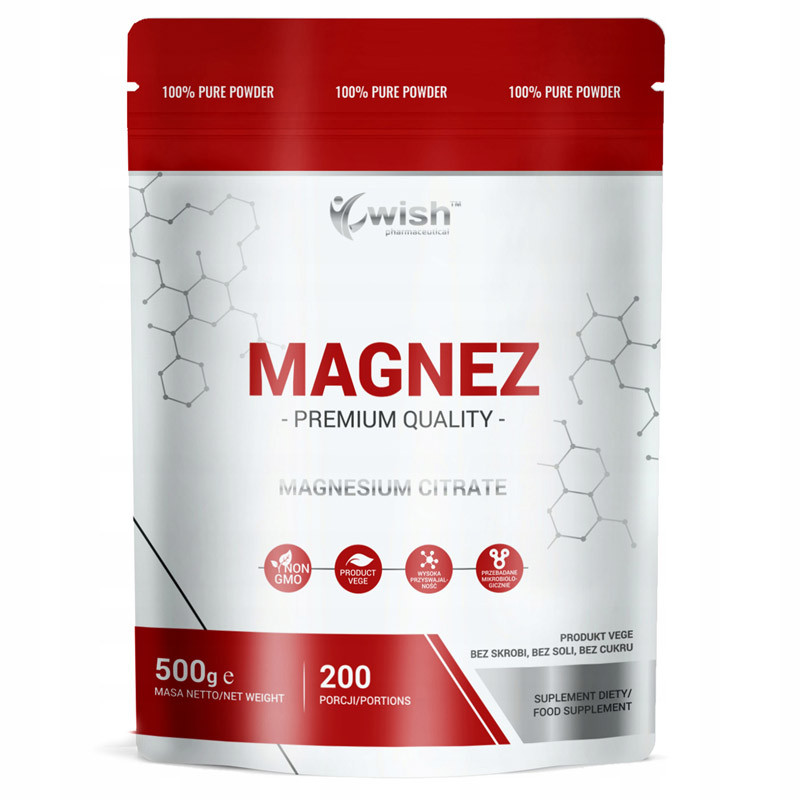 WISH Magnez Magnesium Citrate 500g