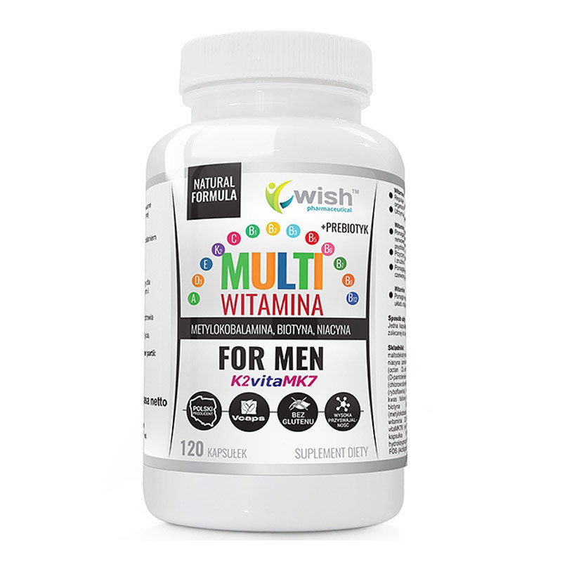 WISH Multi Witamina+Prebiotyk For Men 120caps