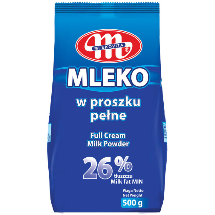 Mleko W Proszku Pełne 26% 500g, Mlekovita – źródło wapnia i pełnowartościowego białka!