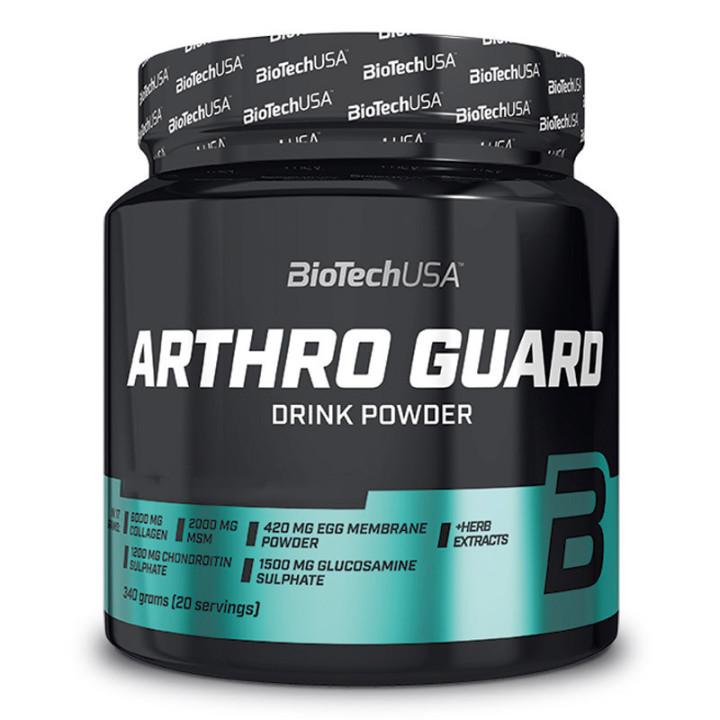 Arthro Guard Drink Powder 340g, Biotech USA – napój w formie proszku z kolagenem, glukozaminą, chondroityną, MSM, witaminą C i w
