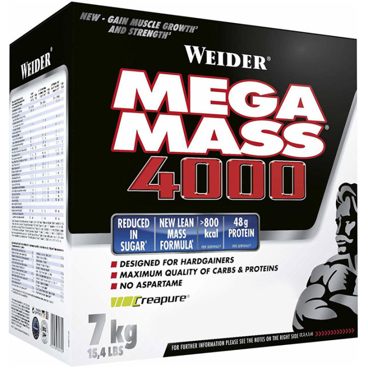 Giant Mega Mass 4000 7000g, Weider – umożliwia szybką rozbudowę masy mięśniowej!