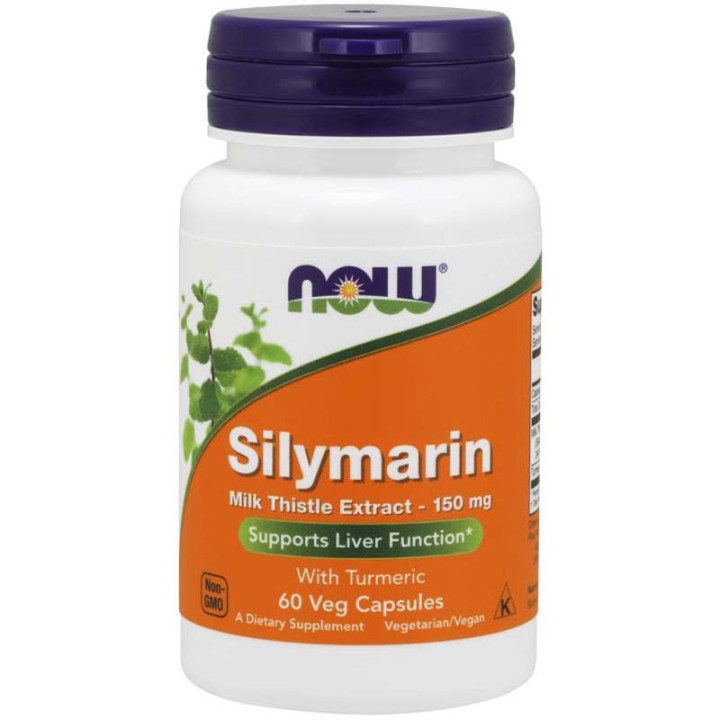 Silymarin Milk Thistle Extract 150mg 60 kapsułek, NOW – preparat wspomagający pracę wątroby oraz układu pokarmowego!