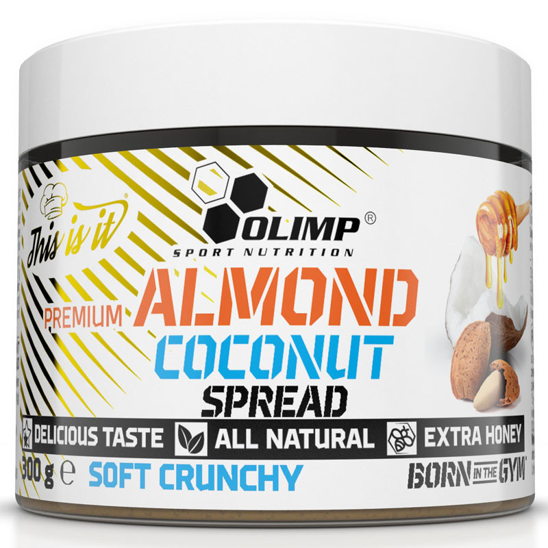 OLIMP Premium Almond Coconut Spread 300g MASŁO MIGDAŁOWO-KOKOSOWE