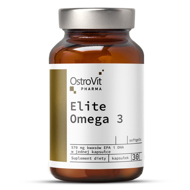 Pharma Elite Omega 3 30 kapsułek, Ostrovit – przyczynia się do prawidłowego funkcjonowania serca!